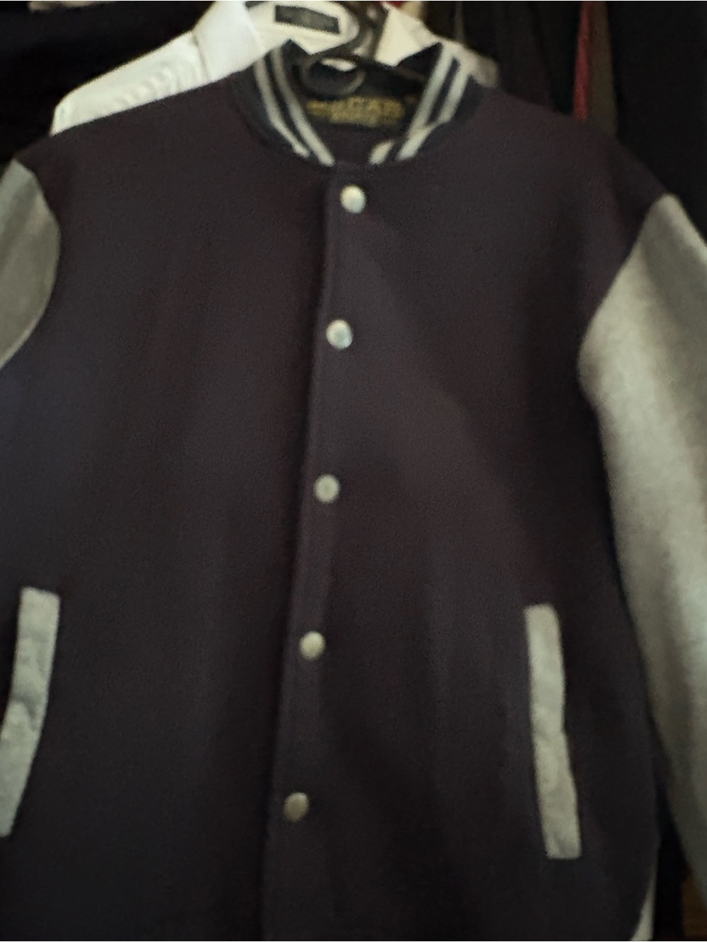 Men's Dark Blue Varsity Jacket